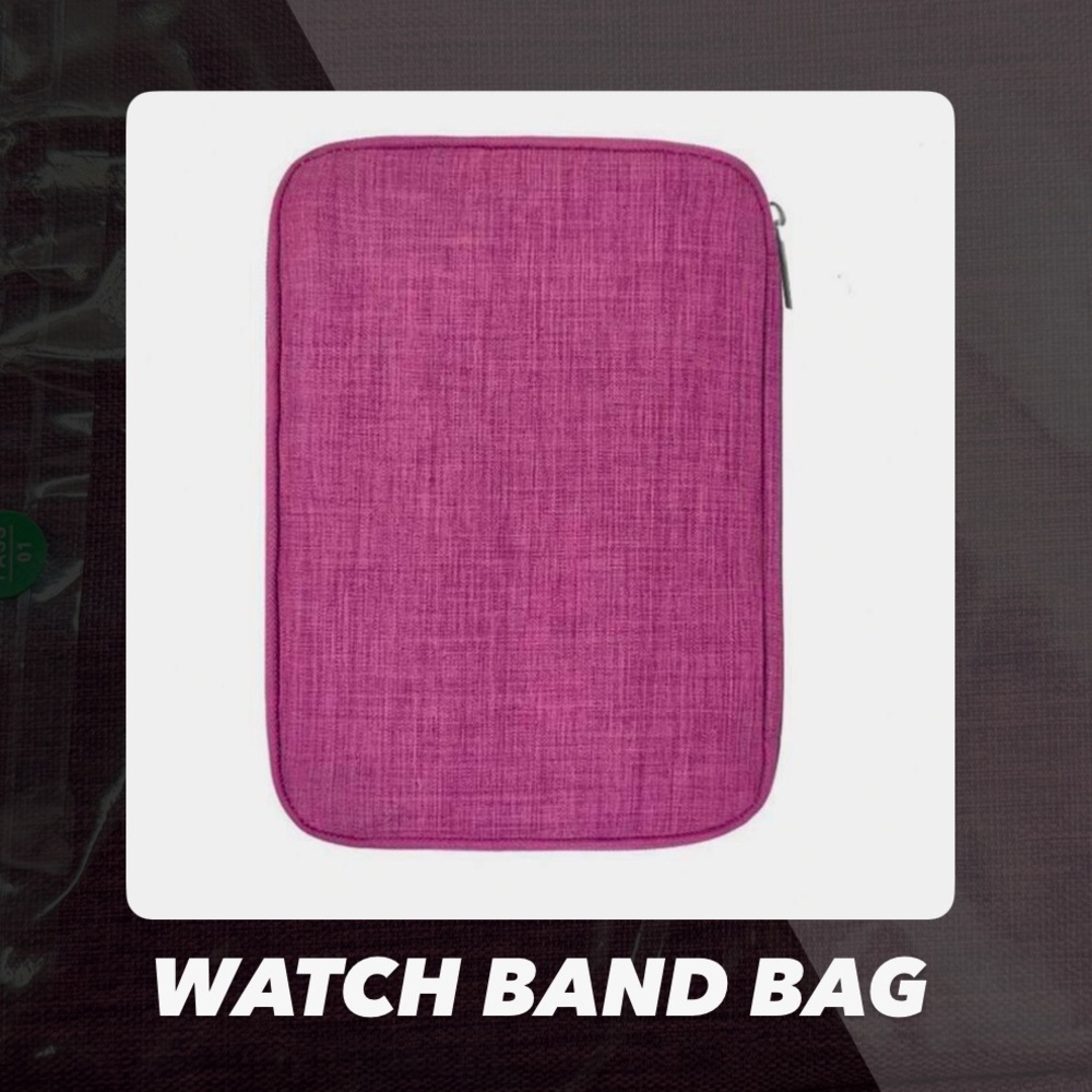 NWT Purple Nylon Watch Band Bag